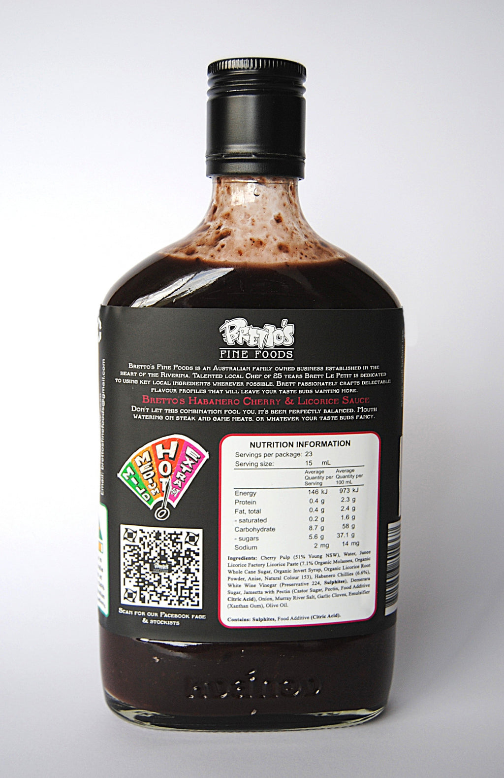 Bretto's Habanero Cherry & Licorice Sauce