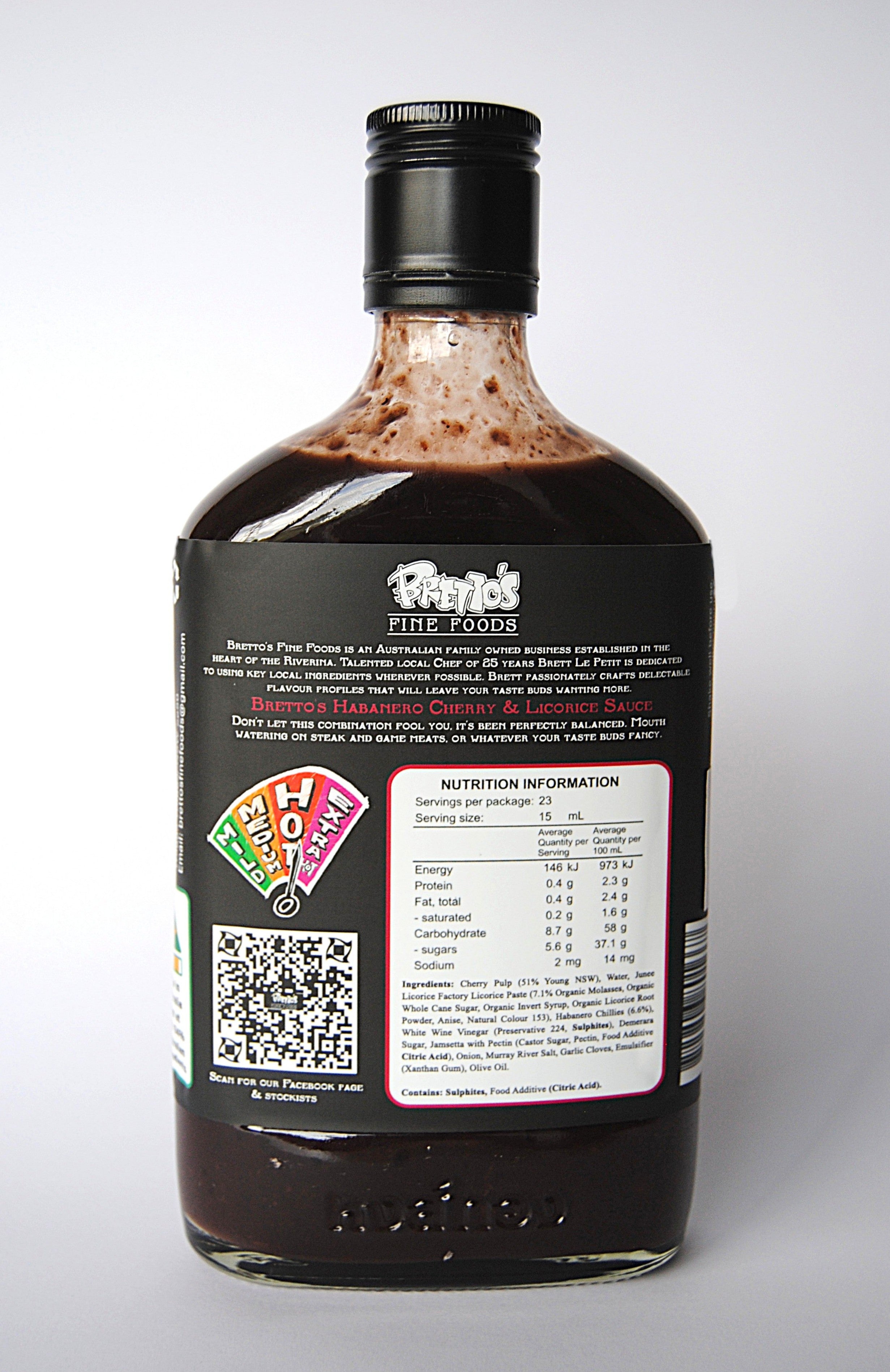 Bretto's Habanero Cherry & Licorice Sauce