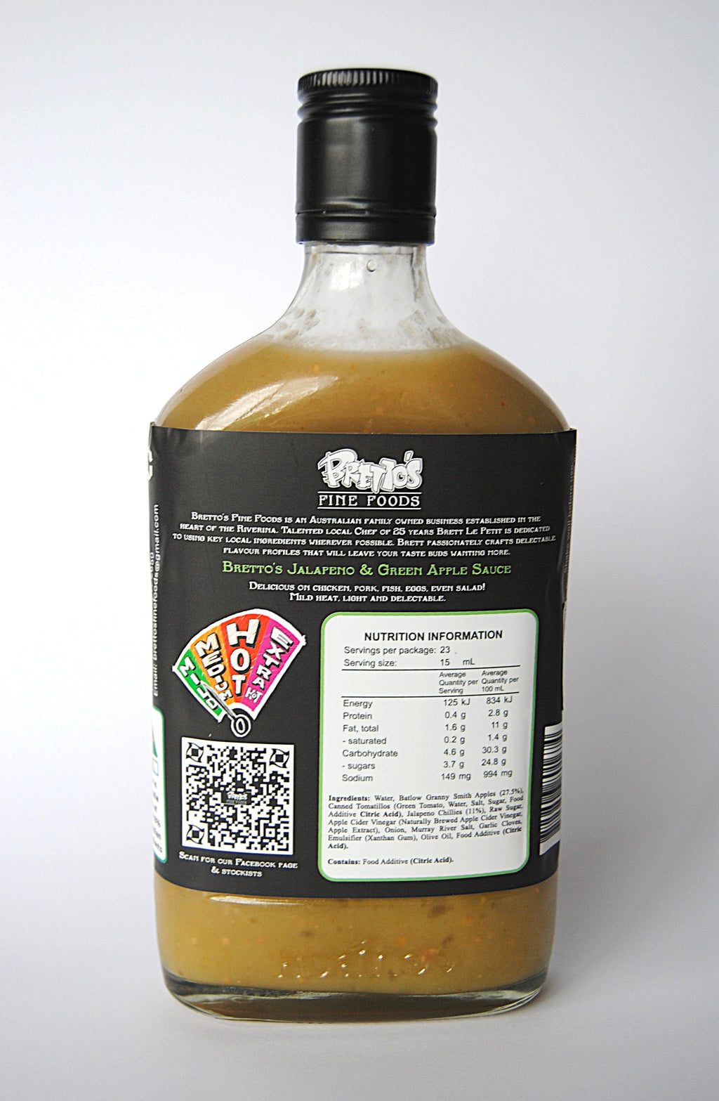 Bretto's Jalapeno & Green Apple Sauce